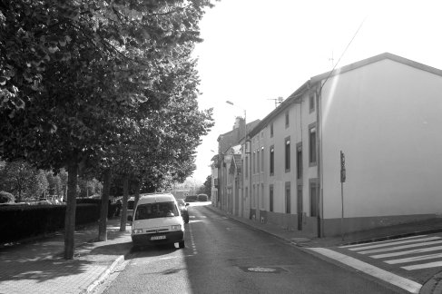 L'avenue Gambetta en 2009 (photographie noir et blanc : Jean-Luc Gouret)